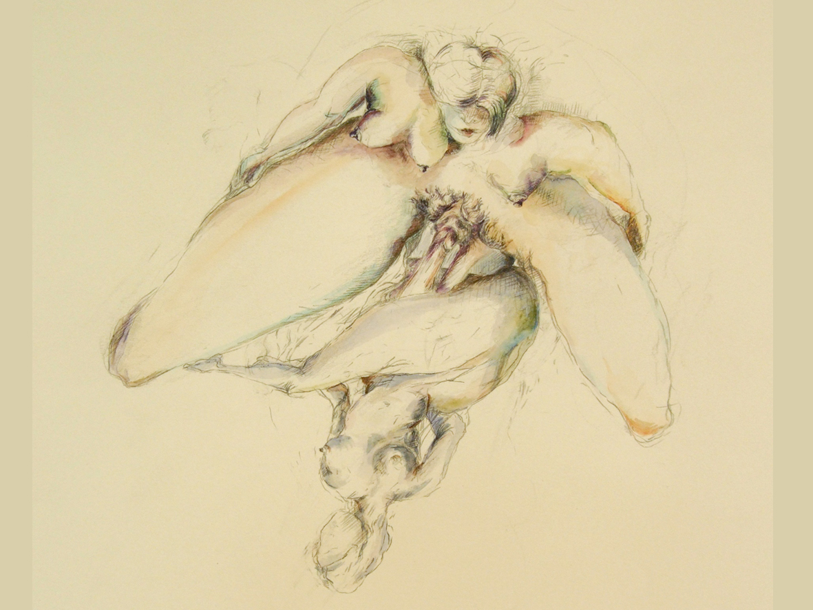 Zeichnung aus Serie „Luda“ von Barbara Thaden runge